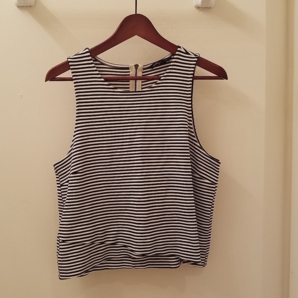 Banana Republic striped cropped top